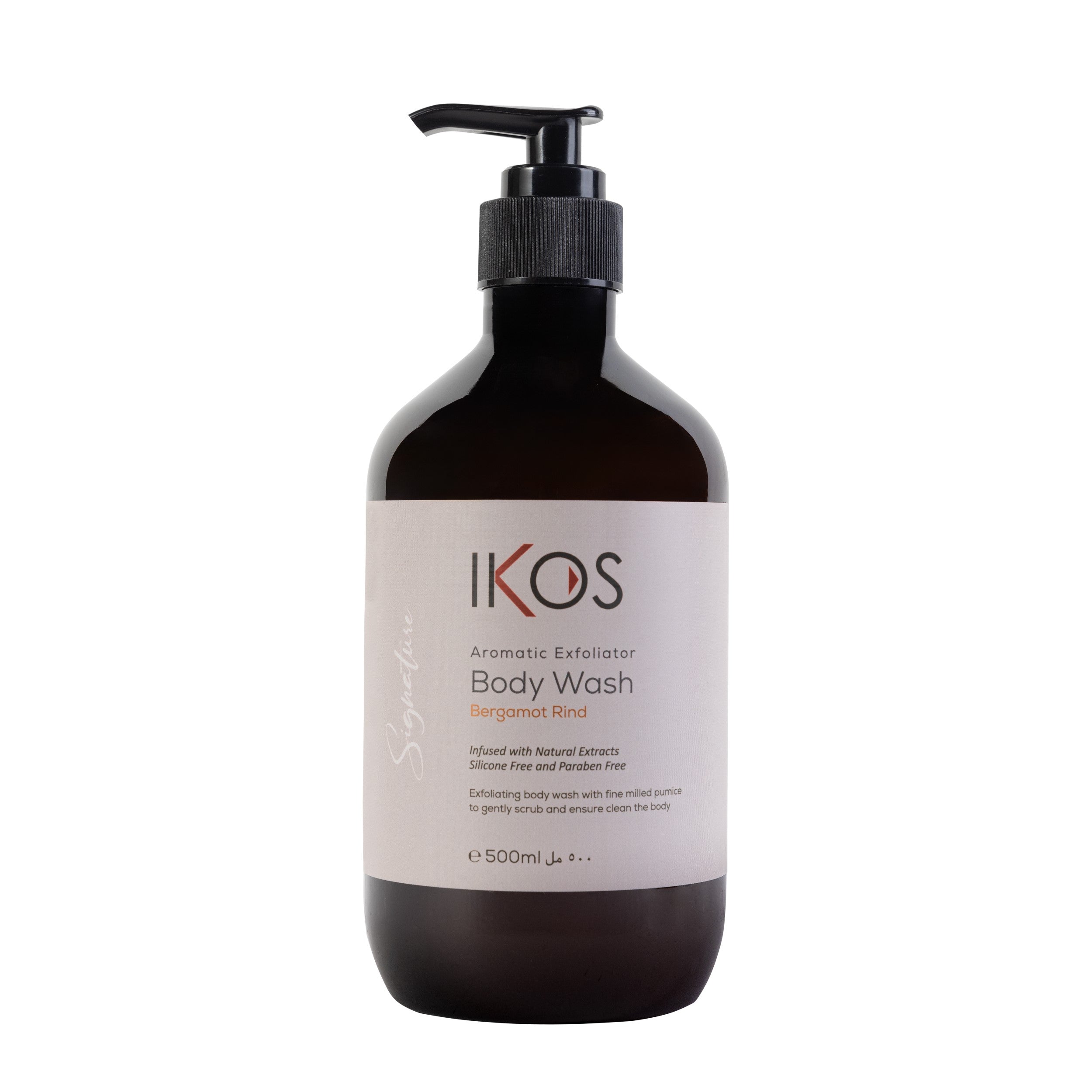 Ikos Aromatic Bergamot Rind Exfoliator Body Wash