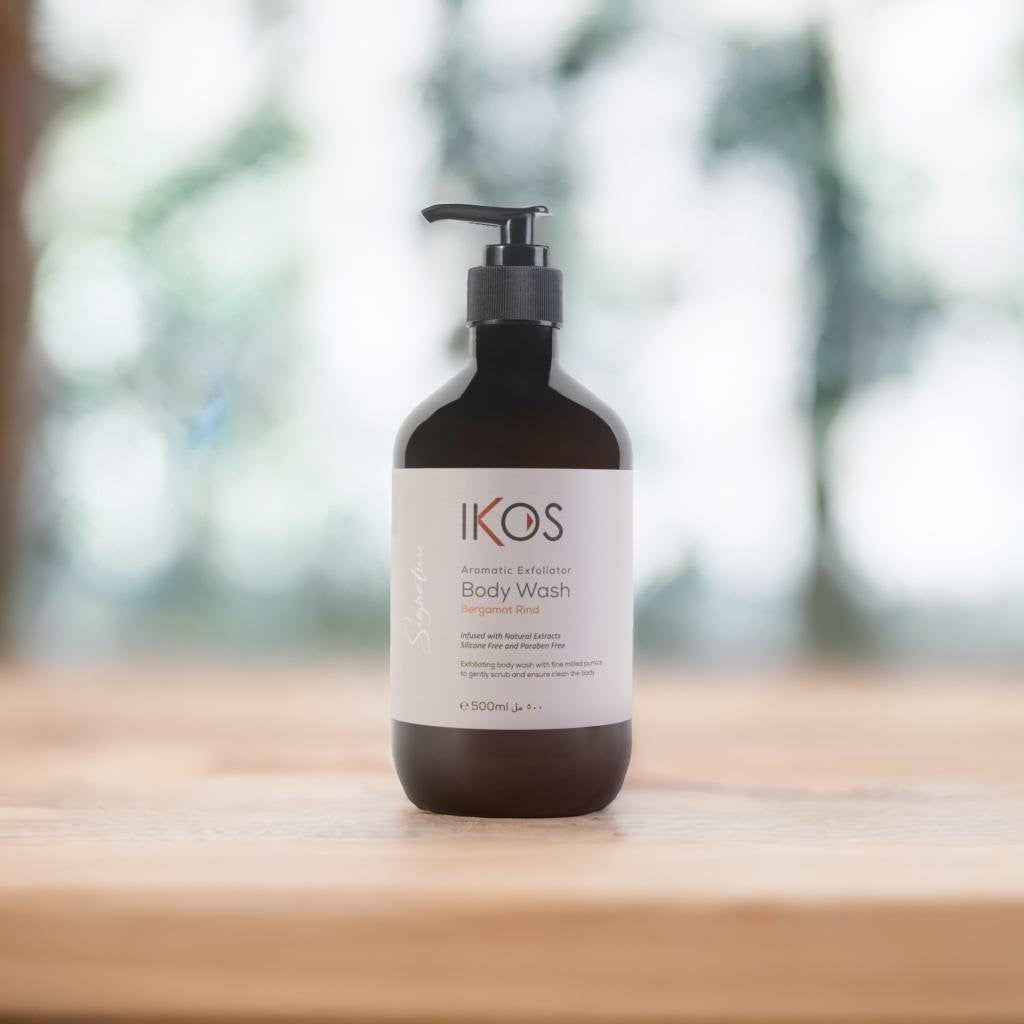 Ikos Aromatic Bergamot Rind Exfoliator Body Wash