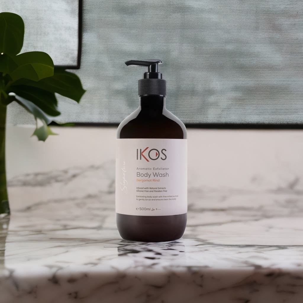 Ikos Aromatic Bergamot Rind Exfoliator Body Wash